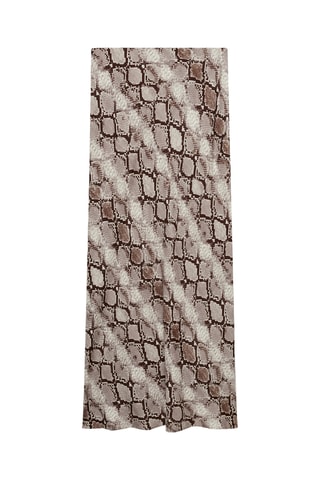 Jupe longue serpent - Marron