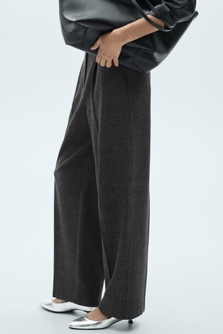 Pantalon droit tweed - Noir