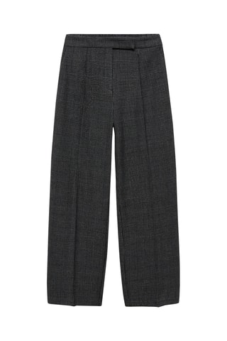 Pantalon droit tweed - Noir