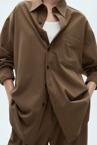 Surchemise rayures tennis - Olive