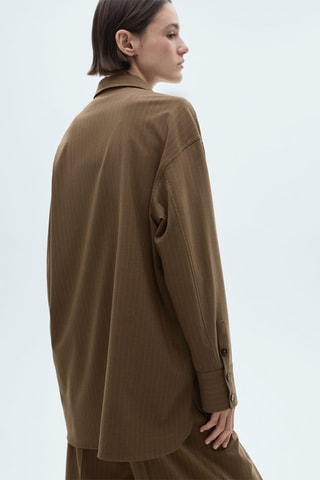 Surchemise rayures tennis - Olive