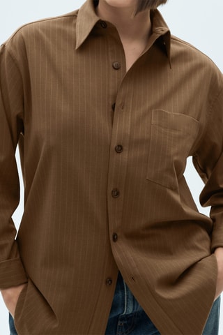 Surchemise rayures tennis - Olive