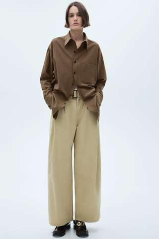 Surchemise rayures tennis - Olive
