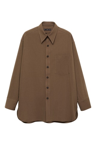 Surchemise rayures tennis - Olive