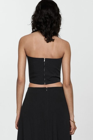 Crop top bustier - Noir