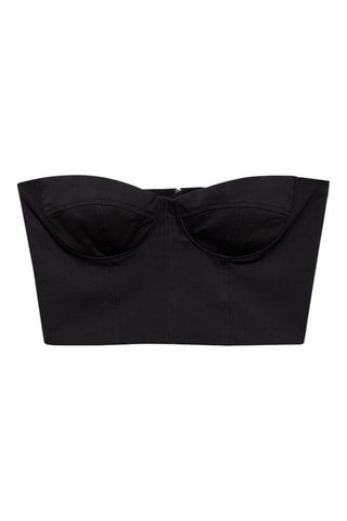 Crop top bustier - Noir