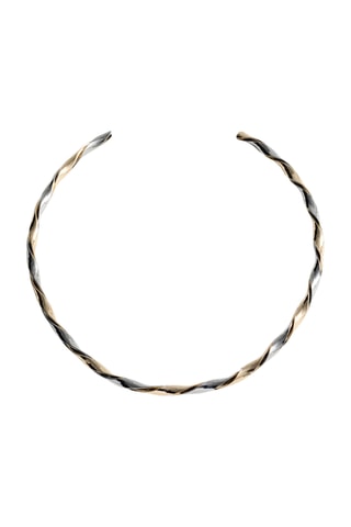 Collier irrégulier combiné - Doré