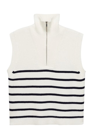Gilet maille fermeture Éclair - Bleu marine