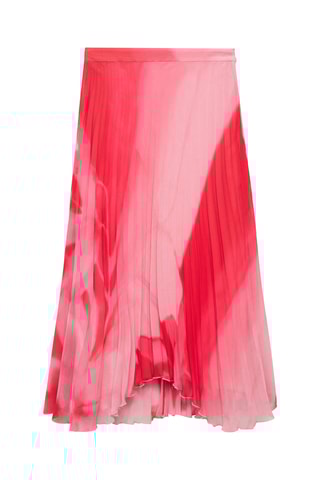 Jupe plissée imprimée - Rose