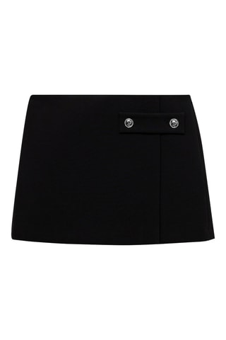 Minijupe boutons - Noir