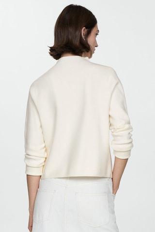 Pull-over col montant - Écru