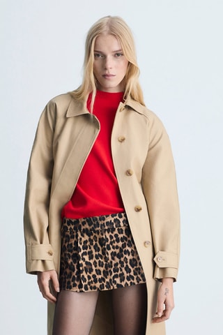 Pull-over col montant - Rouge