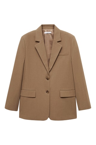 Blazer droit double boutonnage - Marron