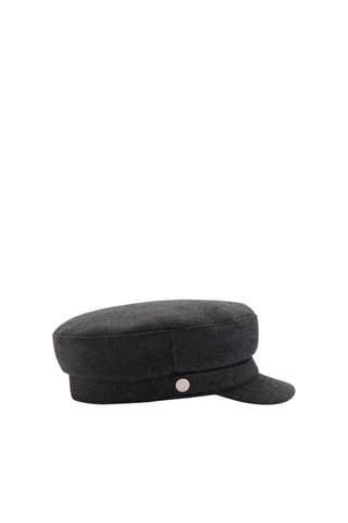 Casquette baker boy carreaux - Gris