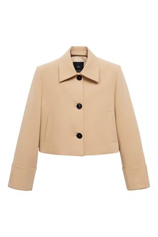 Veste structurée boutons - Marron