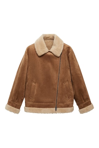 Veste double face similicuir - Marron