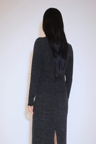 Veste maille fermeture Éclair - Gris