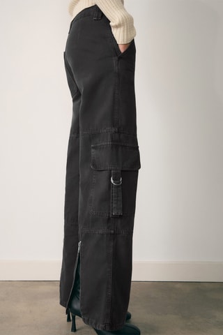 Jean cargo fermetures Éclair - Gris