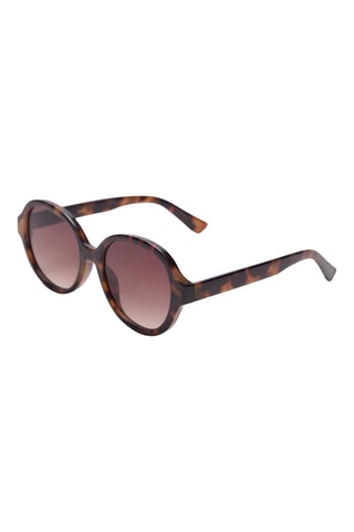 Lunettes de soleil monture ronde - Marron