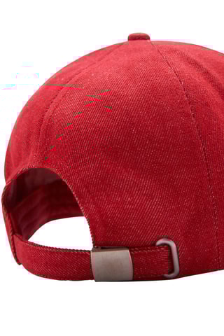 Casquette message brodé - Rouge