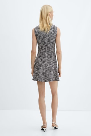 Robe tweed chinée - Écru
