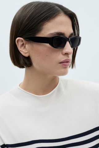 Pull-over rayures maille fine - Écru
