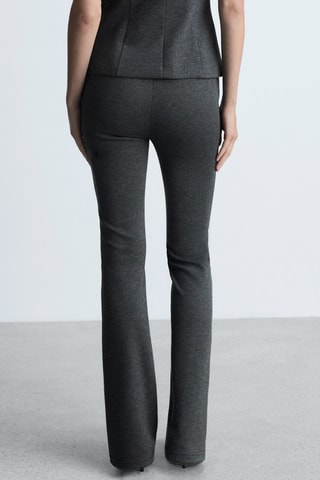 Pantalon flare coutures - Gris