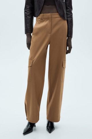 Pantalon cargo coton - Marron