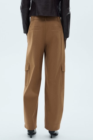 Pantalon cargo coton - Marron