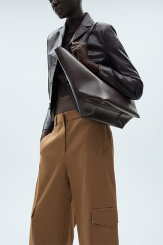 Pantalon cargo coton - Marron