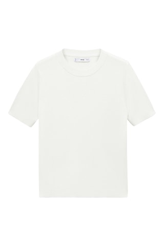 Pull-over manches courtes - Écru