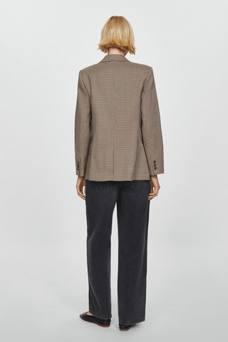 Veste croisée bouton - Marron