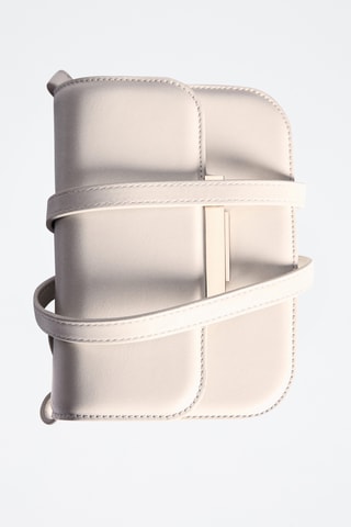 Sac bandoulière rabat - Blanc cassé