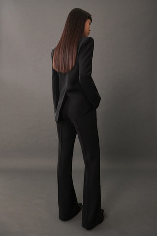 Pantalon de costume wideleg - Noir