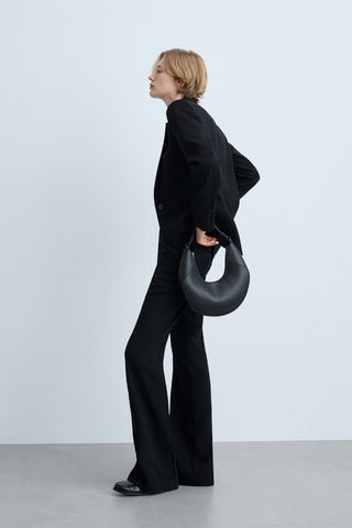 Pantalon de costume wideleg - Noir