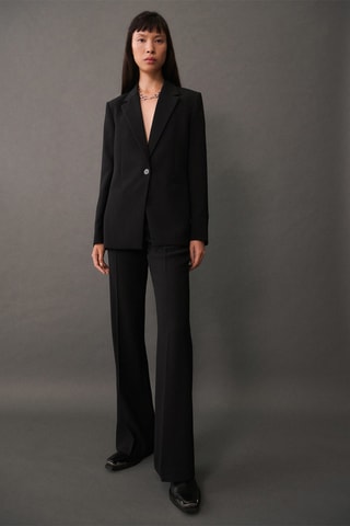 Pantalon de costume wideleg - Noir