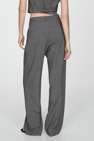 Pantalon de costume fines rayures - Gris