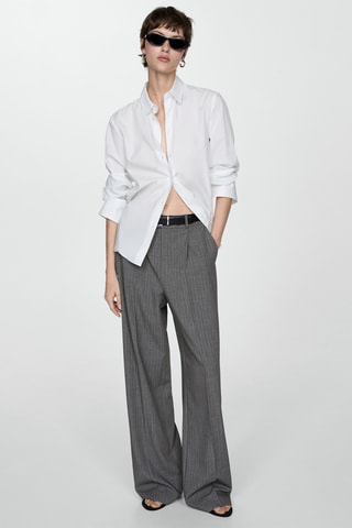 Pantalon de costume fines rayures - Gris