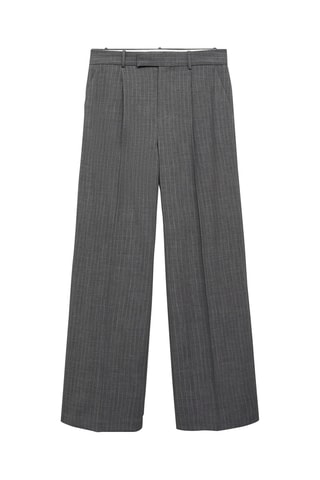 Pantalon de costume fines rayures - Gris