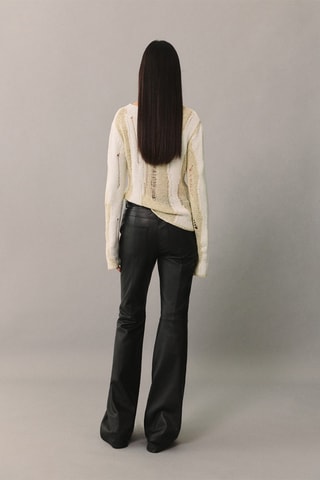 Pull-over maille lâche - Écru