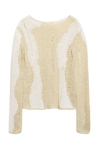Pull-over maille lâche - Écru