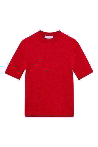 Pull-over manches courtes - Rouge