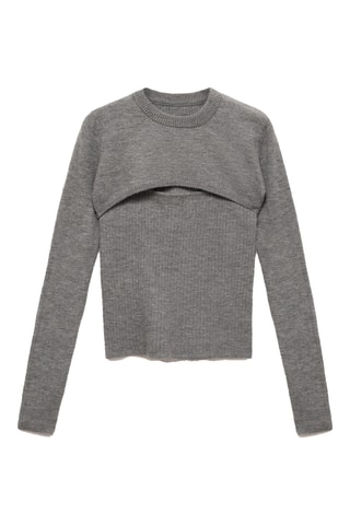Pull-over combiné ouverture - Anthracite