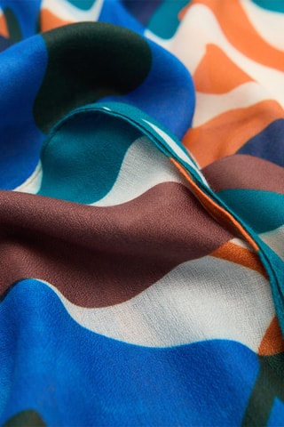 Foulard imprimé - Bleu