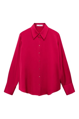 Chemise fluide satinée - Fuchsia