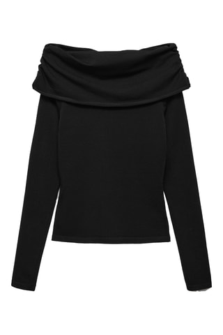 Pull-over épaules découvertes - Noir