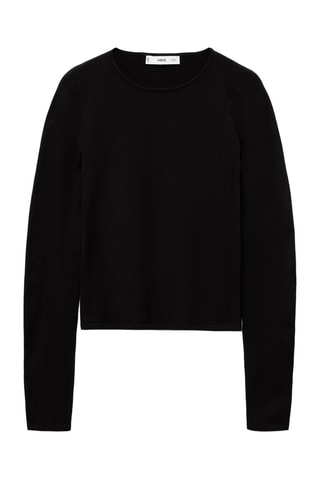 T-shirt jaspé - Noir
