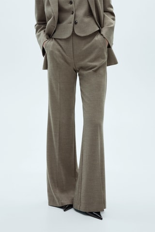 Pantalon de costume flare - Kaki