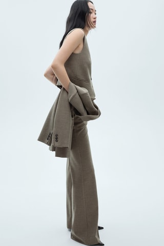 Pantalon de costume flare - Kaki
