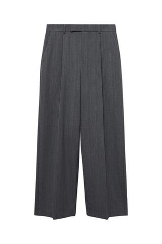 Pantalon de costume fines rayures - Gris